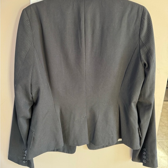 Smart Set Charcoal Pinstripe Blazer - Picture 7 of 9